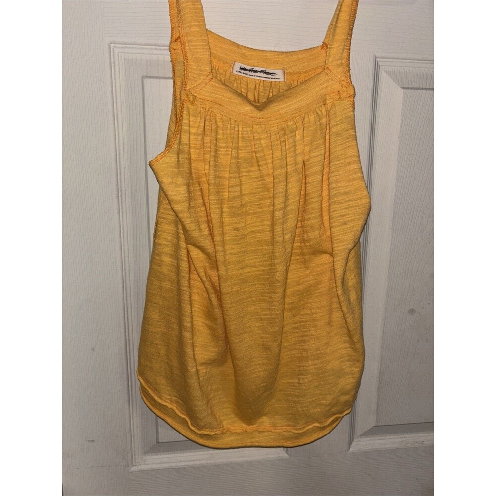 We The Free Yellow Sleeveless Tank Top